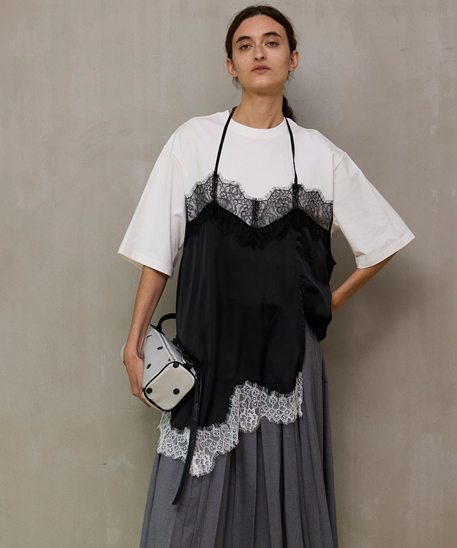 【26SPRING PRE-ORDER】Dot Narrow Double Zip Boston