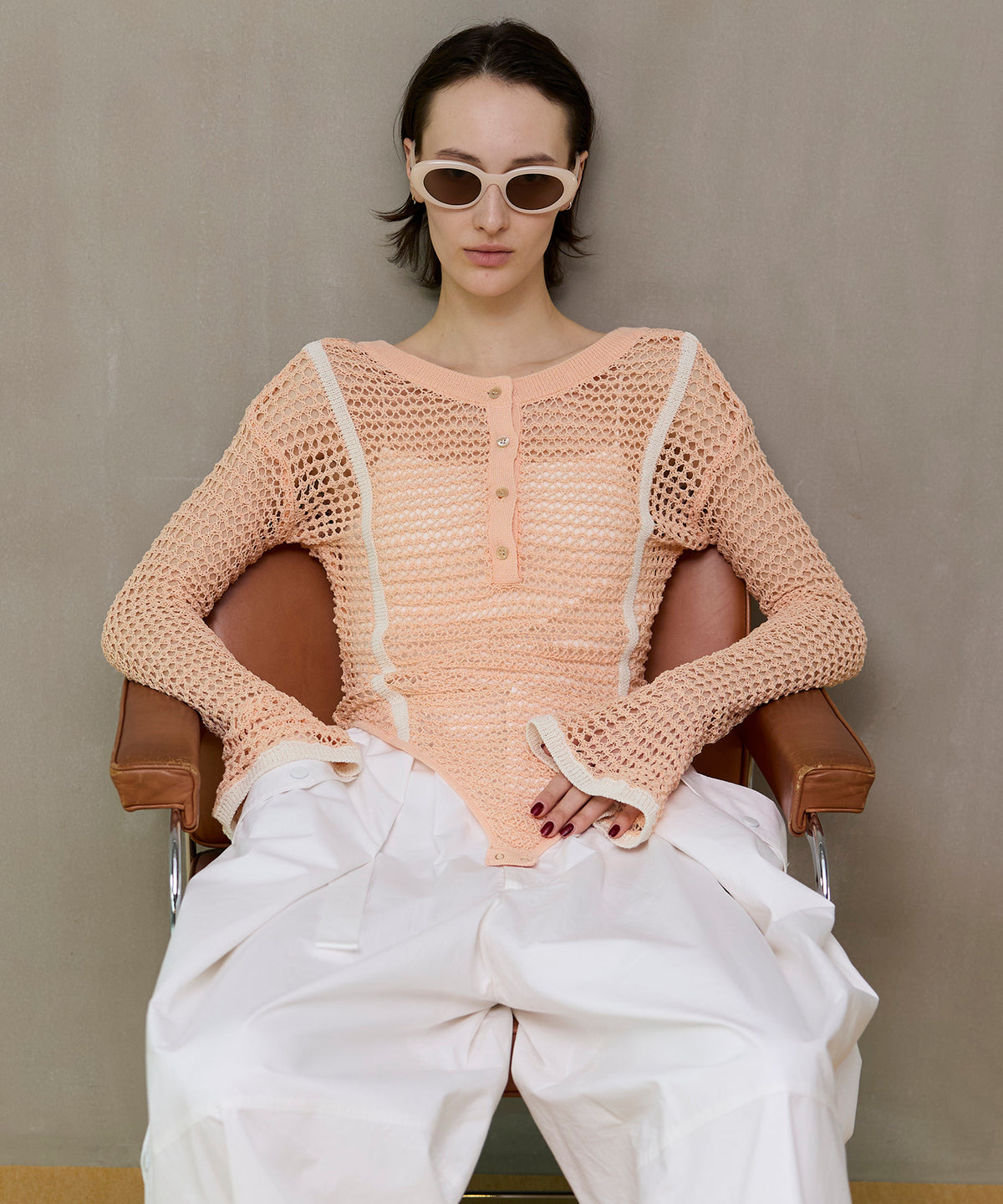 【26SPRING PRE-ORDER】Crochet-Like Bodysuit