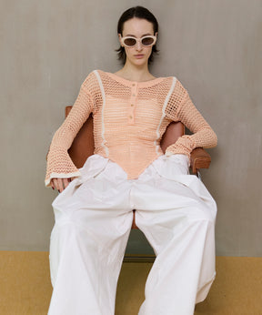 【26SPRING PRE-ORDER】Crochet-Like Bodysuit