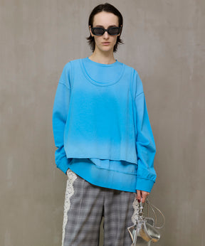 [26SPRING PRE-ORDER] Layered Jersey Sweat Top