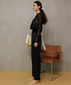 【26SPRING preorder】Gathered Balloon Vegan Leather Bustier