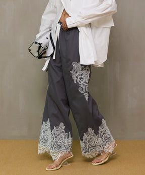 【26SPRING PRE-ORDER】Striped Lace Pants