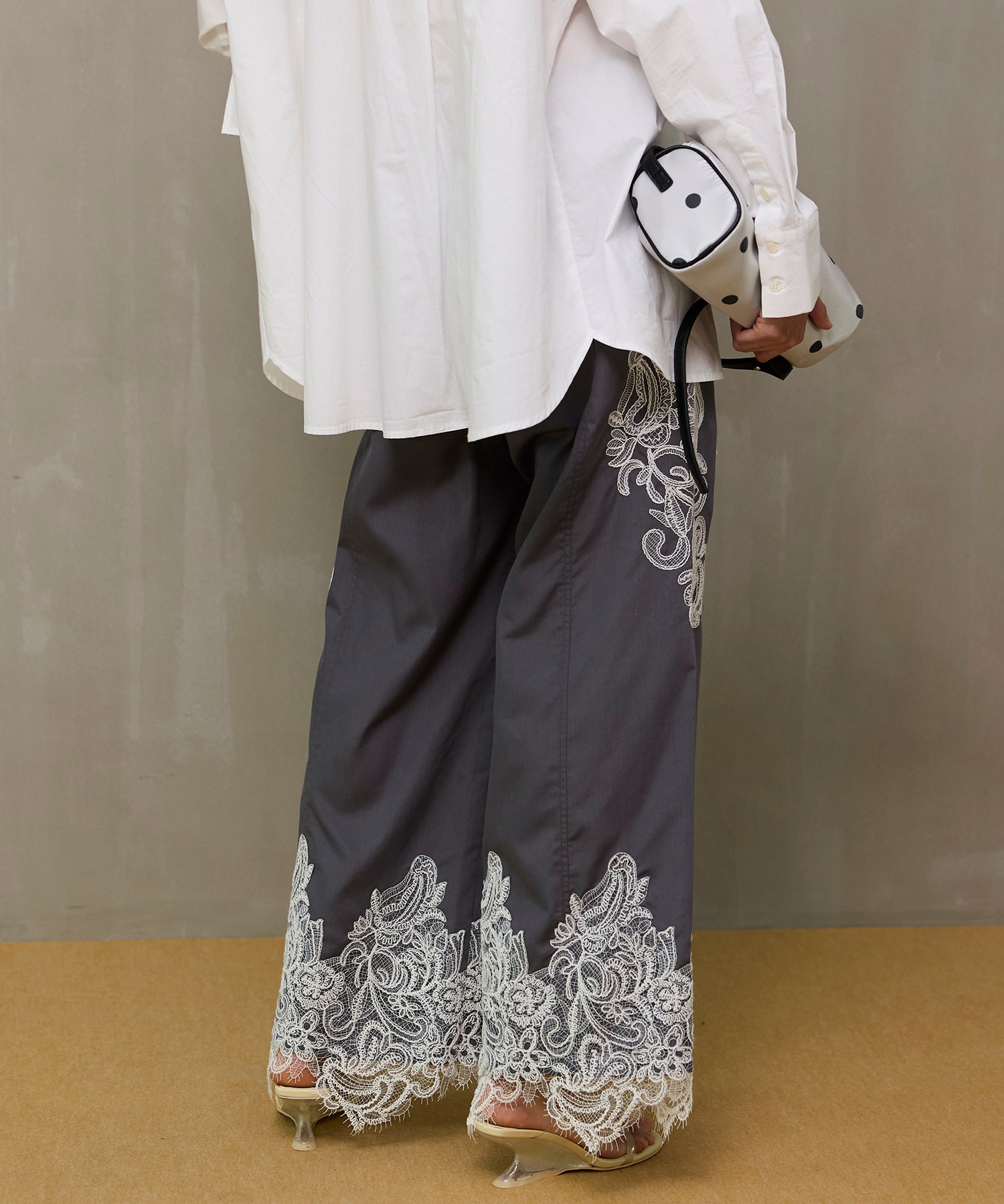 【26SPRING PRE-ORDER】Striped Lace Pants