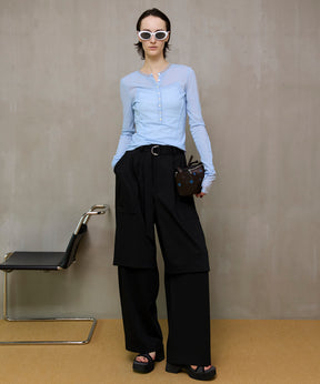 【26SPRING PRE-ORDER】Henley Neck Top