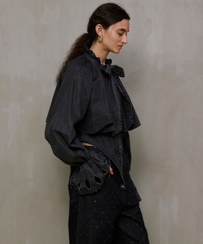 [26SPRING PRE-ORDER] 러플 셔츠 바디수트