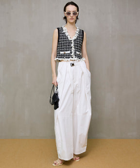 【26SPRING PRE-ORDER】Tweed Knit Vest