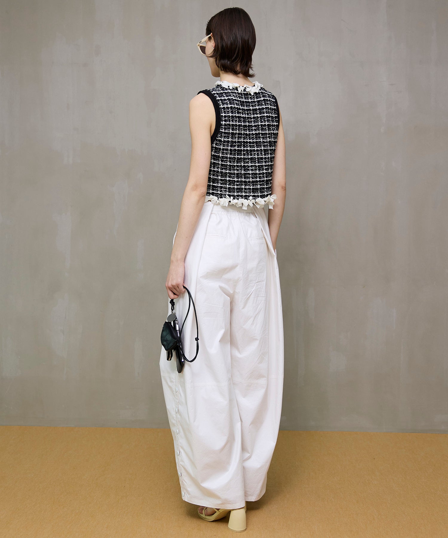 【26SPRING PRE-ORDER】Tweed Knit Vest