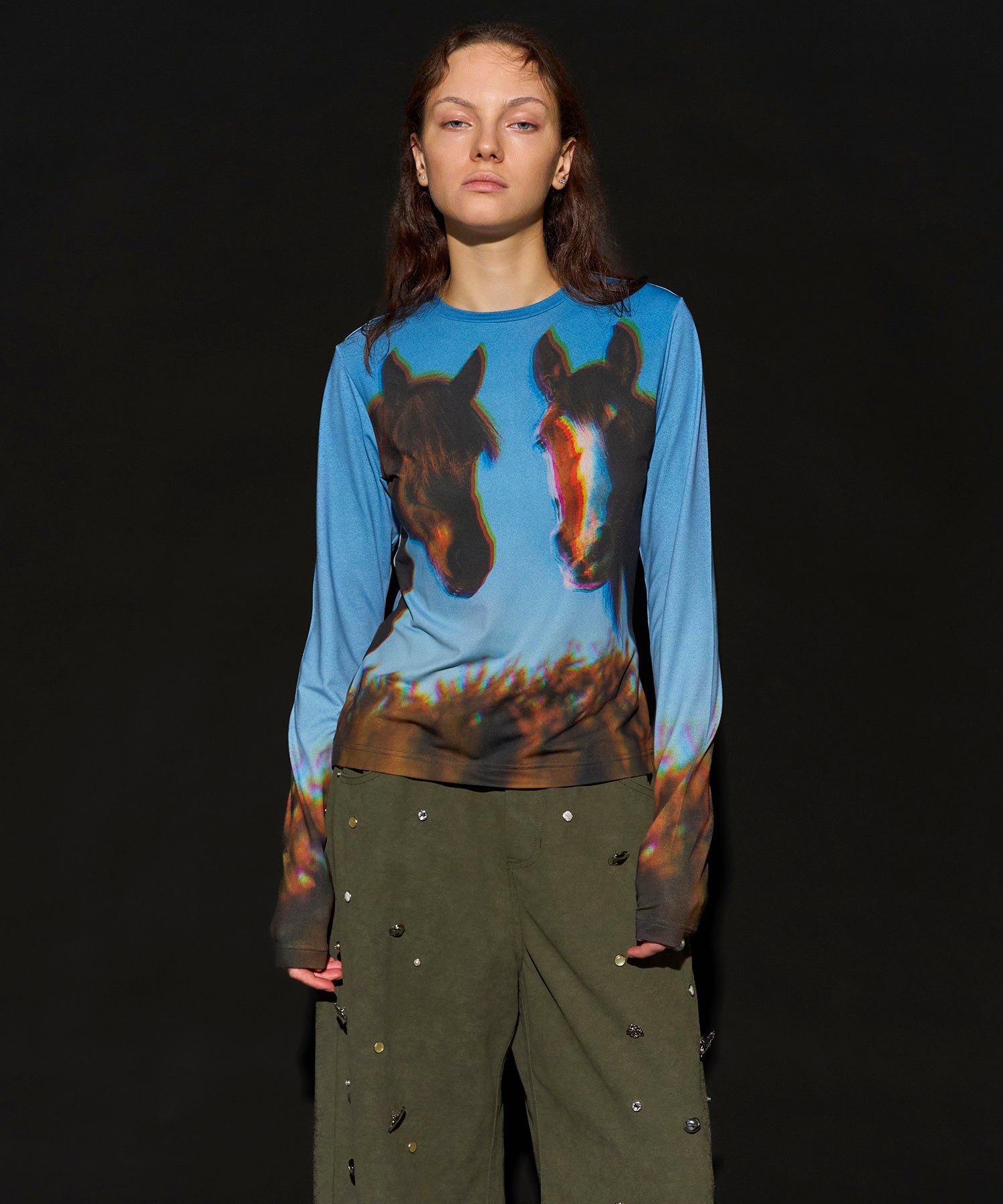 【2026Horse Collection】Twin Horse Skin Top