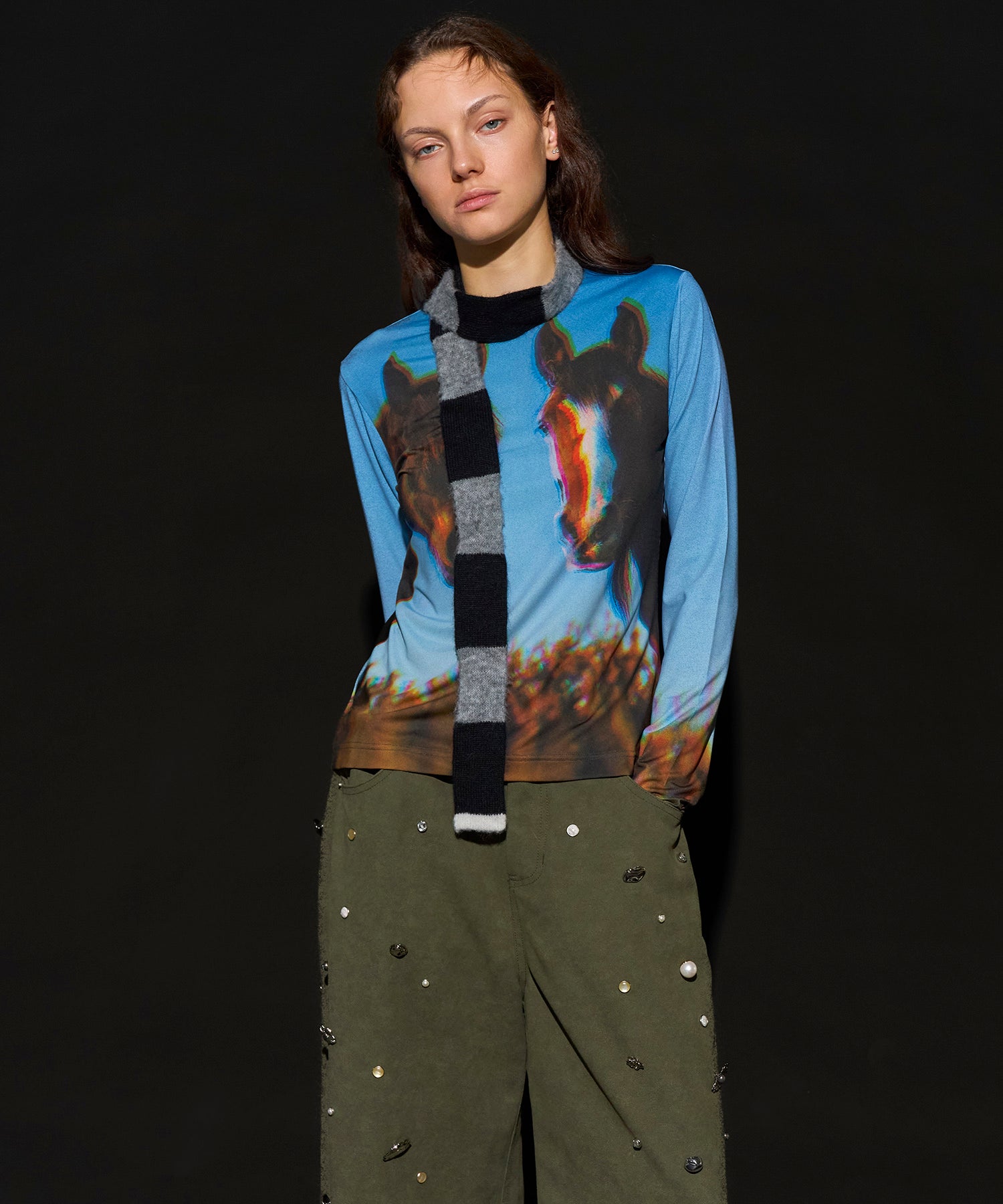 【2026Horse Collection】Twin Horse Skin Top