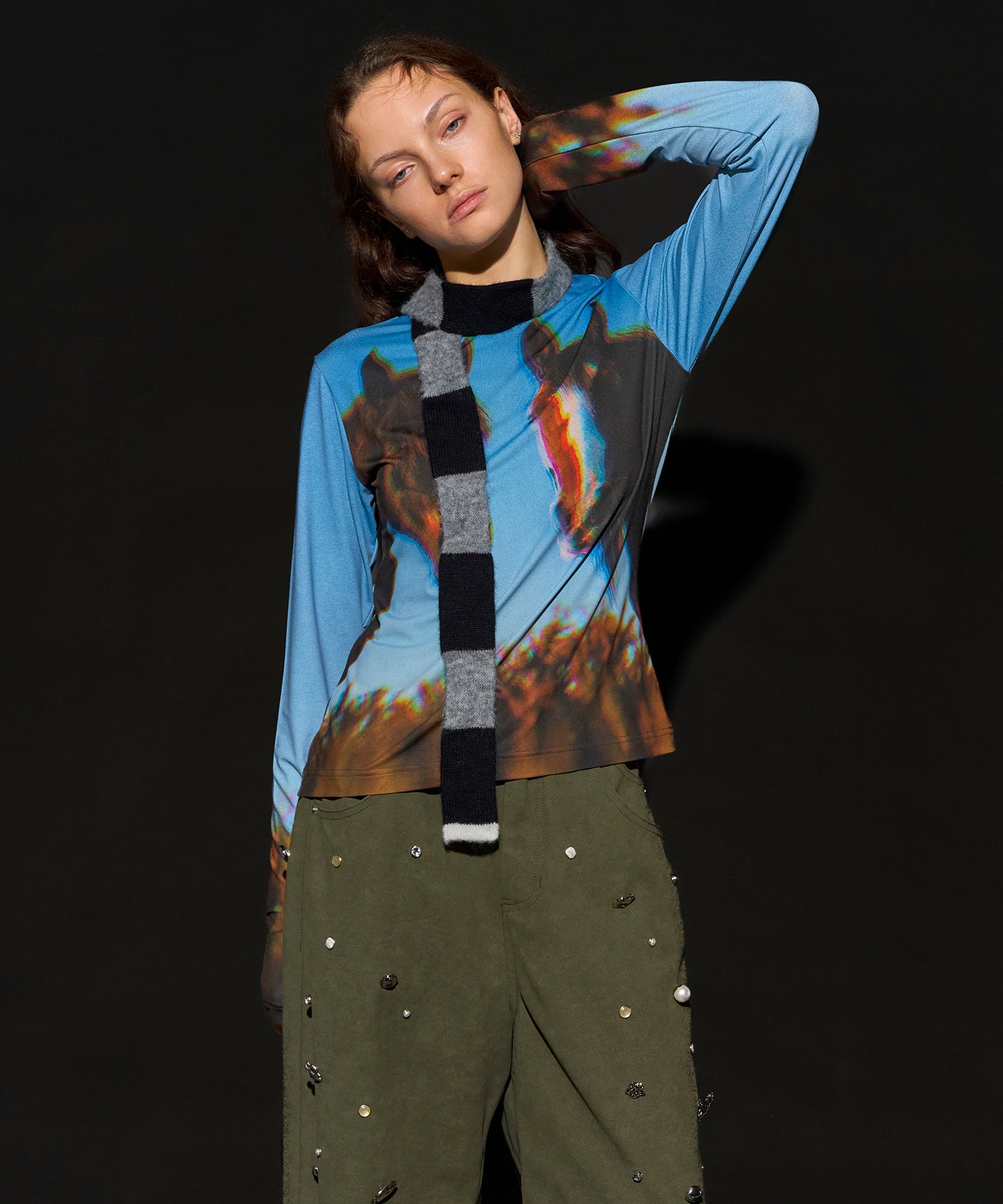 【2026Horse Collection】Twin Horse Skin Top