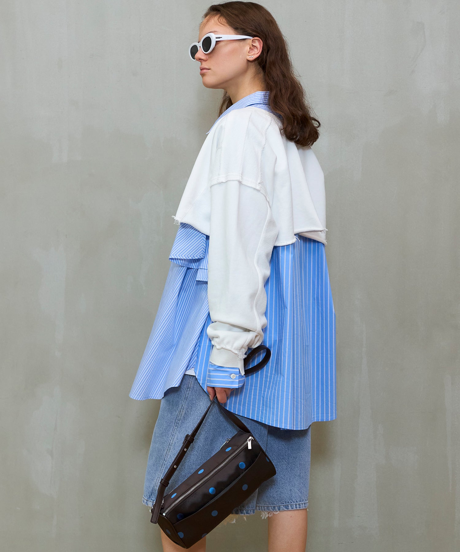 【26SPRING PRE-ORDER】Dot Narrow Double Zip Boston