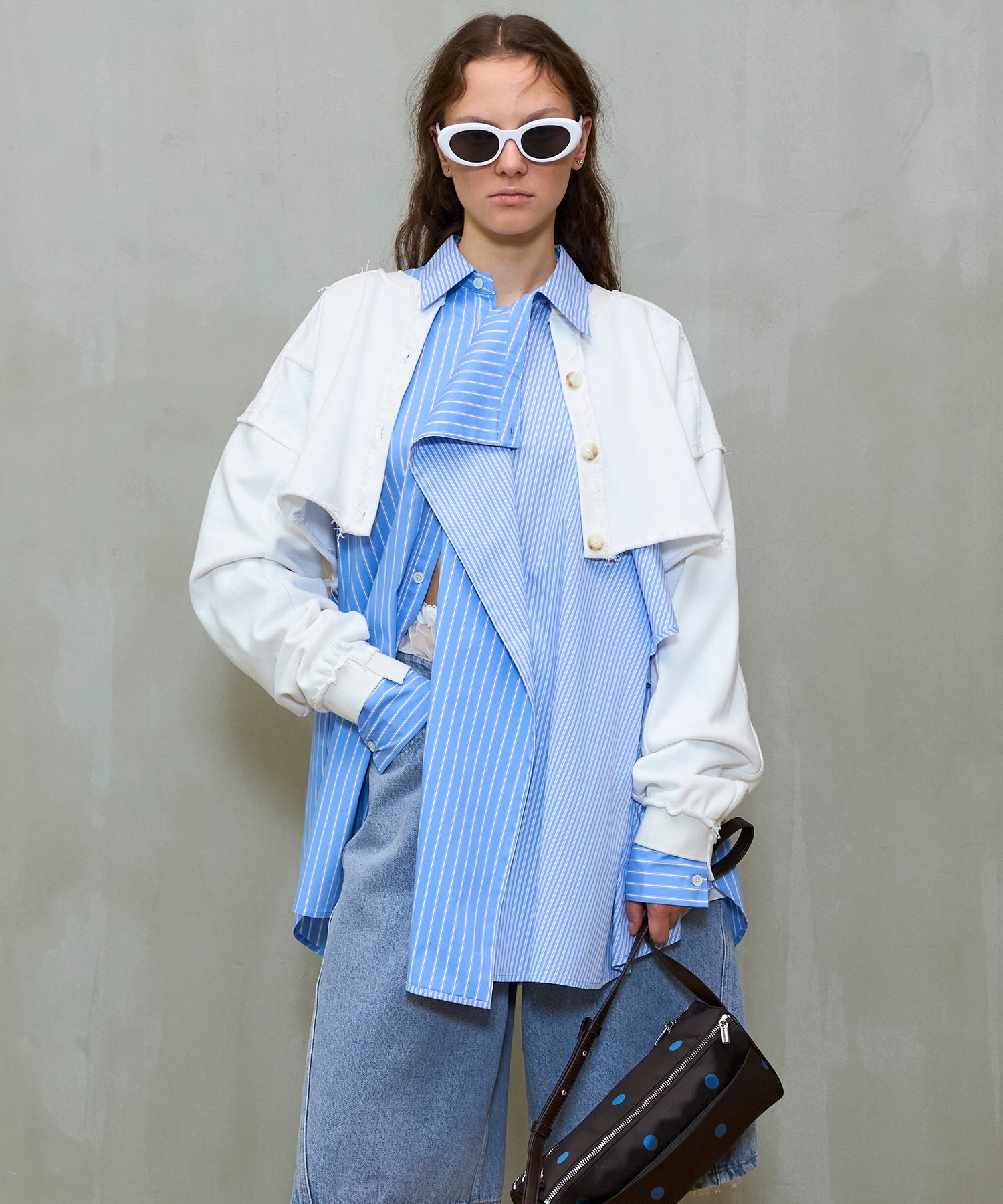 【26SPRING PRE-ORDER】2-Way Short Sweat Cardigan