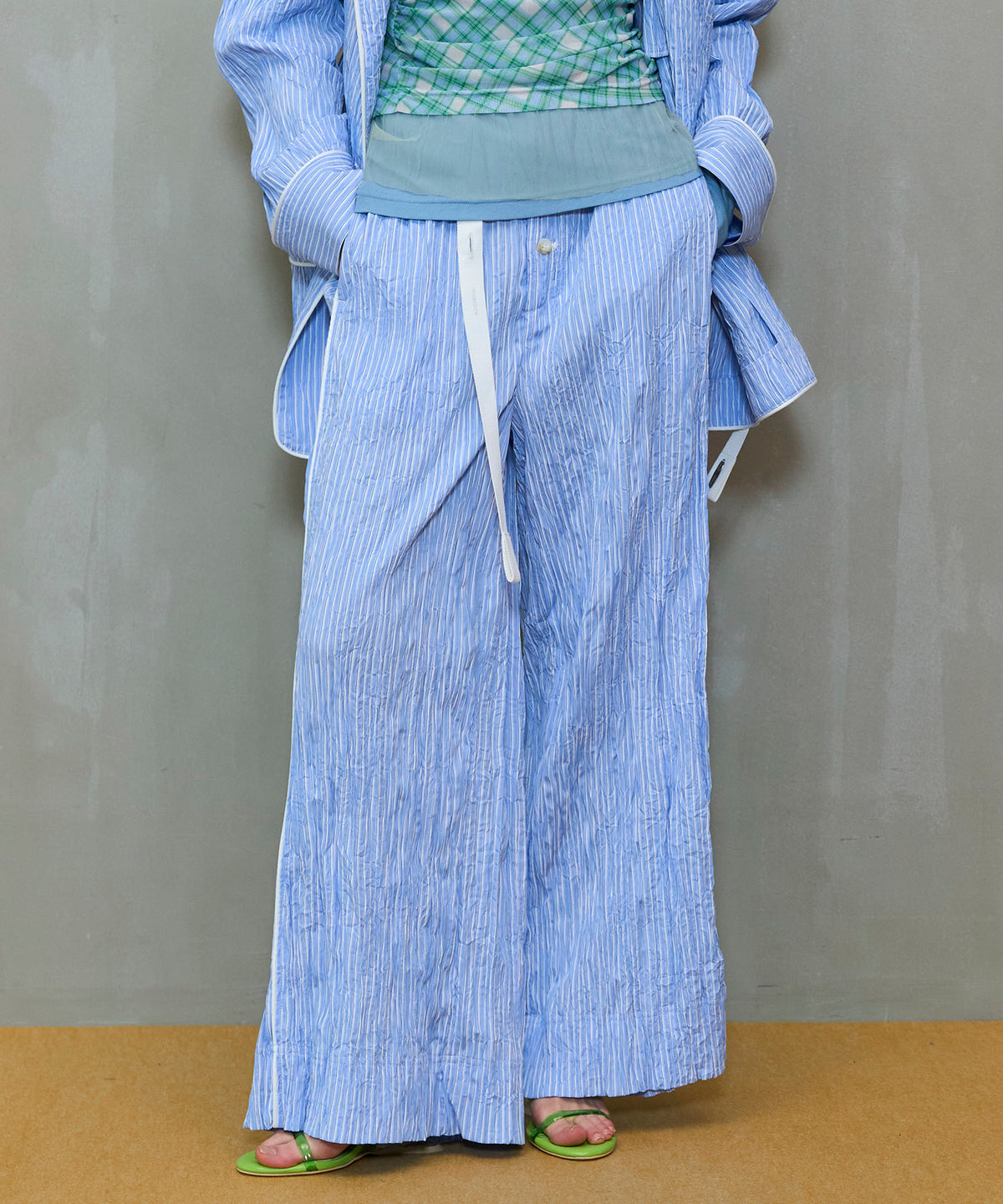 [26SPRING PRE-ORDER] 벨티드 파자마 팬츠