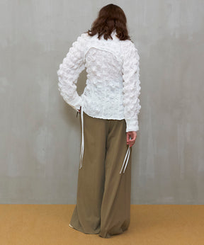 【26SPRING PRE-ORDER】Shirring Fabric Shape Shirt