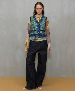 【26SPRING PRE-ORDER】Tweed Knit Vest