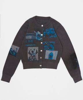 【26SPRING PRE-ORDER】Photo Collage Compact Knit Cardigan