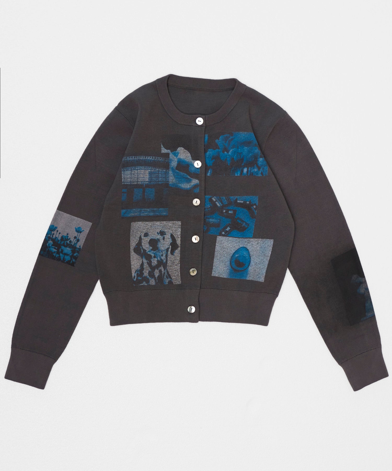 【26SPRING PRE-ORDER】Photo Collage Compact Knit Cardigan