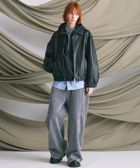 4 색 샹 브레이 세탁 가능한 양모 피크 라펠 더블 가슴 재킷