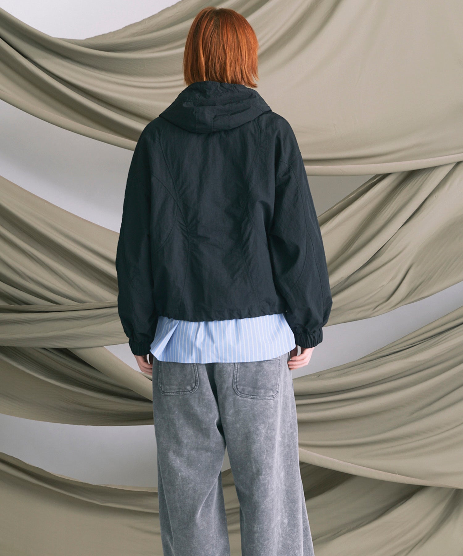 Prime-Over Half Zip Anorak Blouson