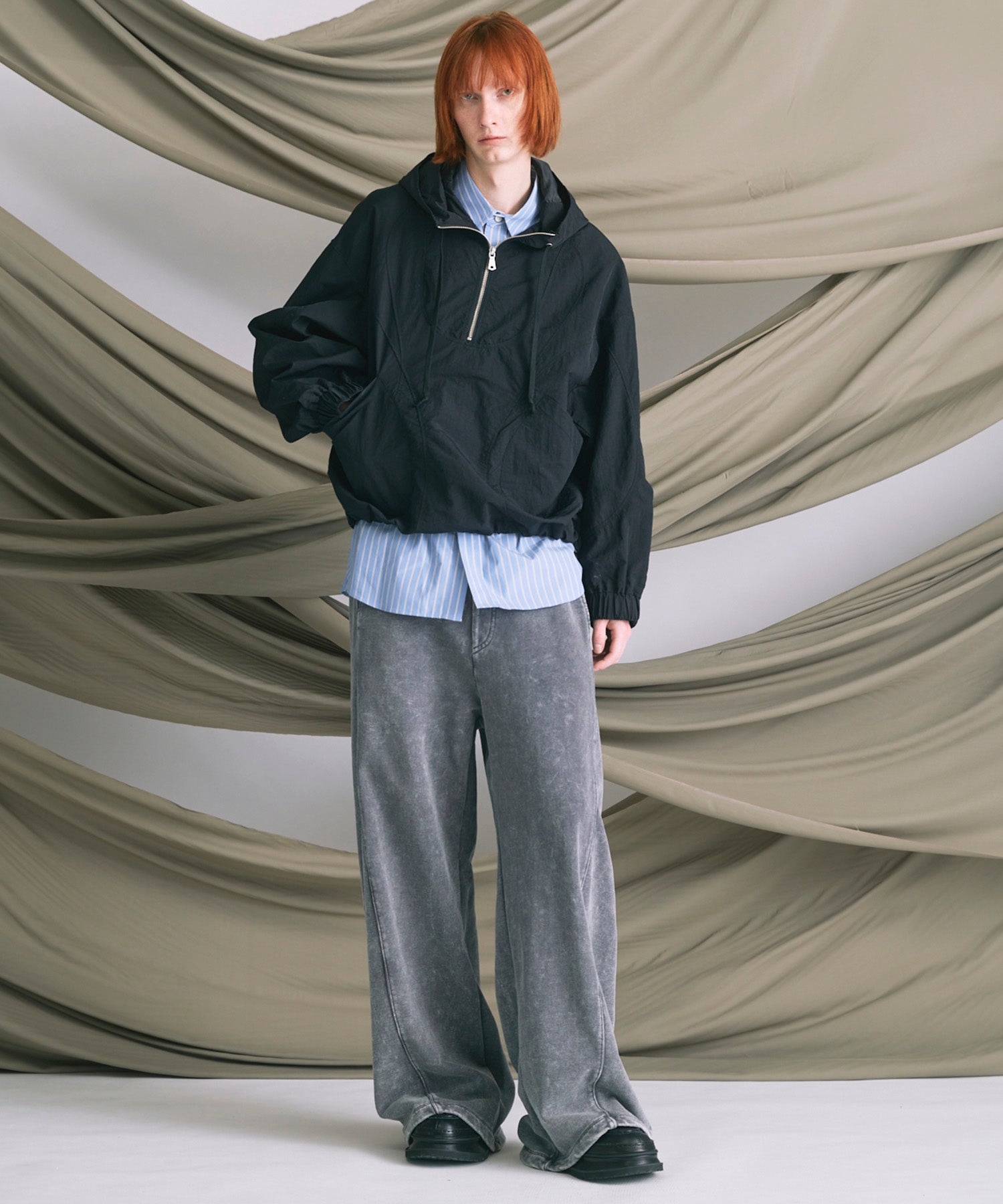 Prime-Over Half Zip Anorak Blouson