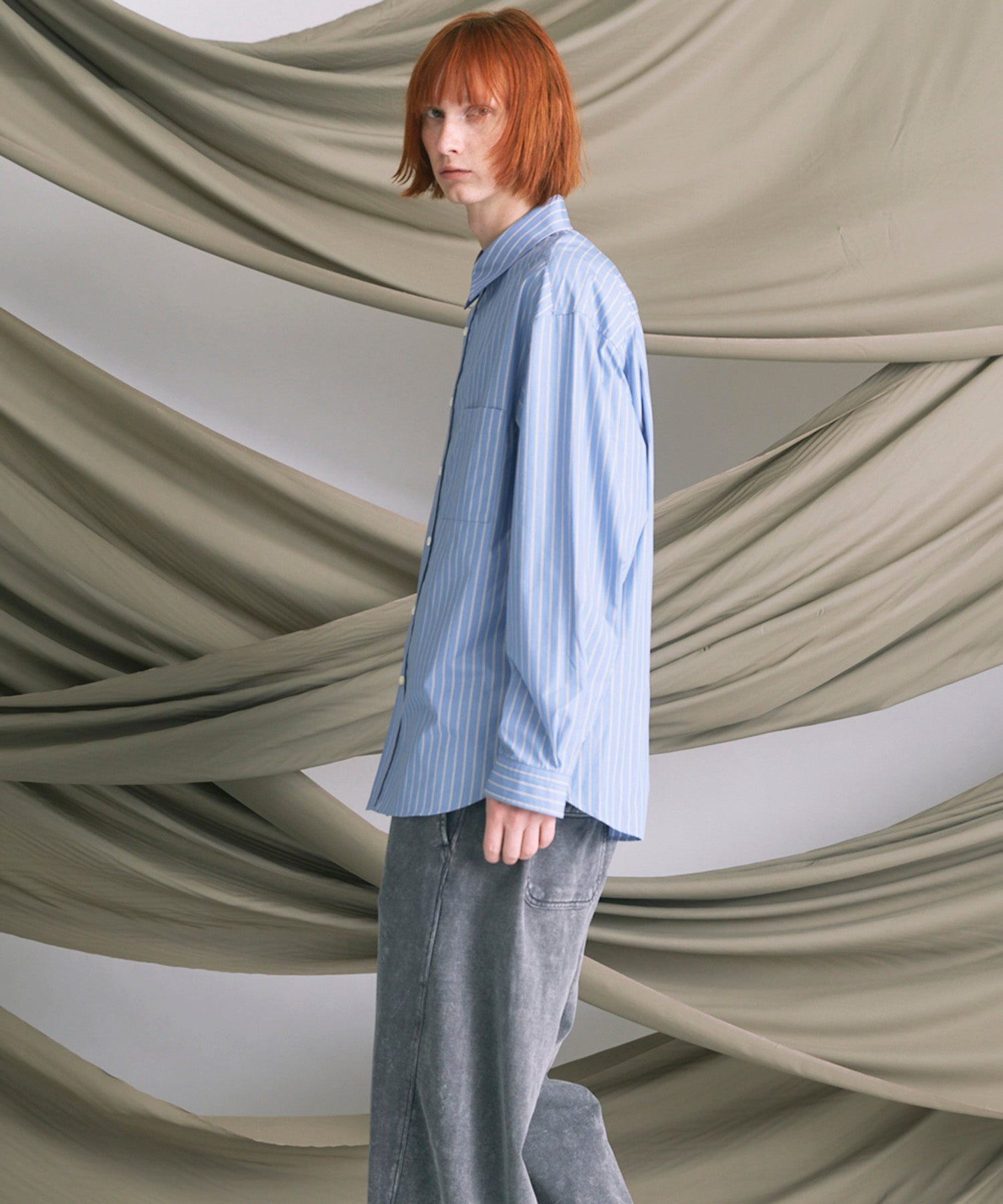 4 색 샹 브레이 세탁 가능한 양모 피크 라펠 더블 가슴 재킷