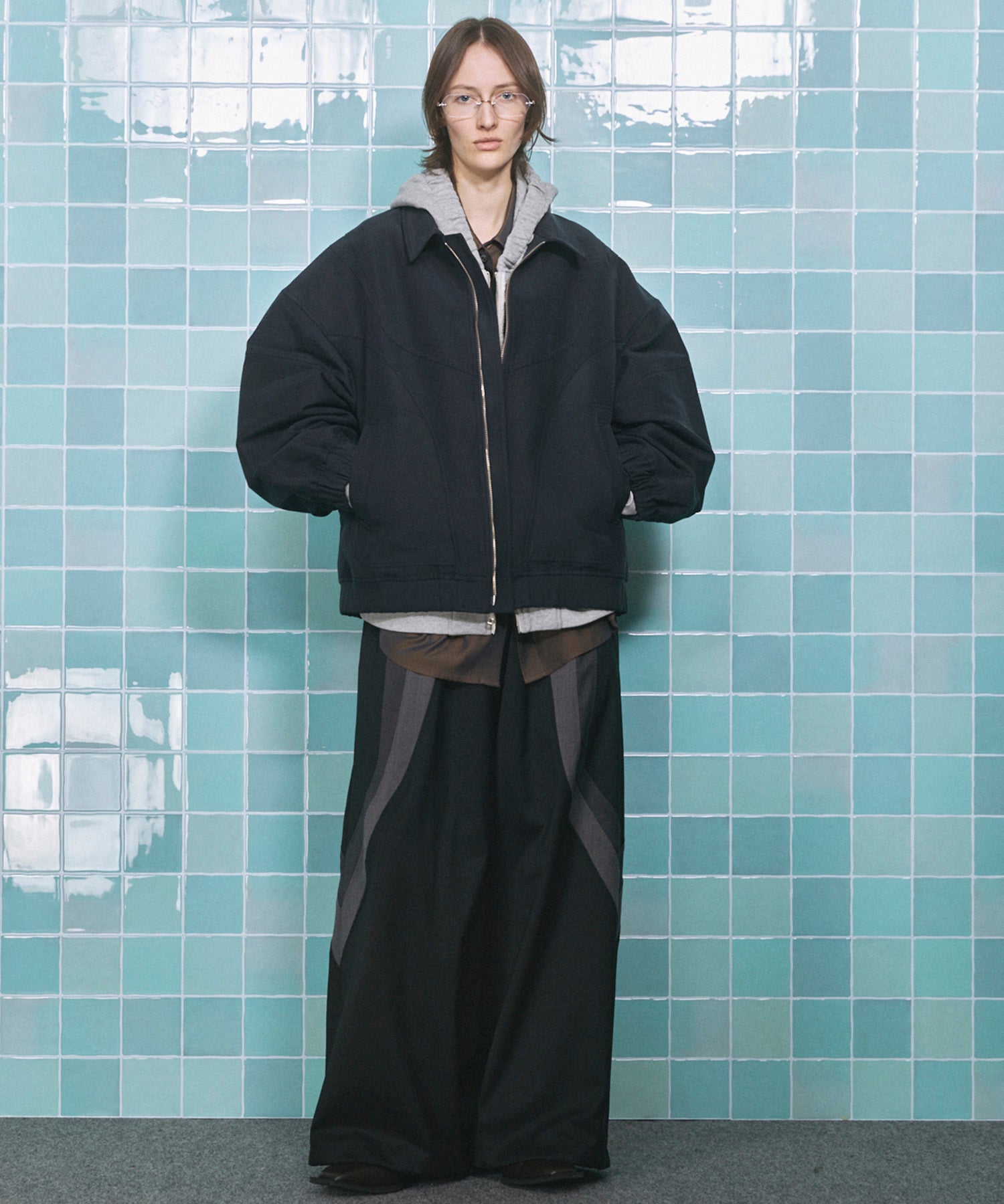 [25AW预购]细微差别图形手工缝制长袖T恤