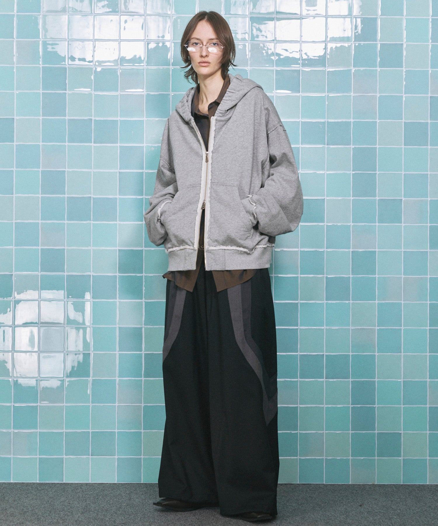 [25AW预购]细微差别图形手工缝制长袖T恤