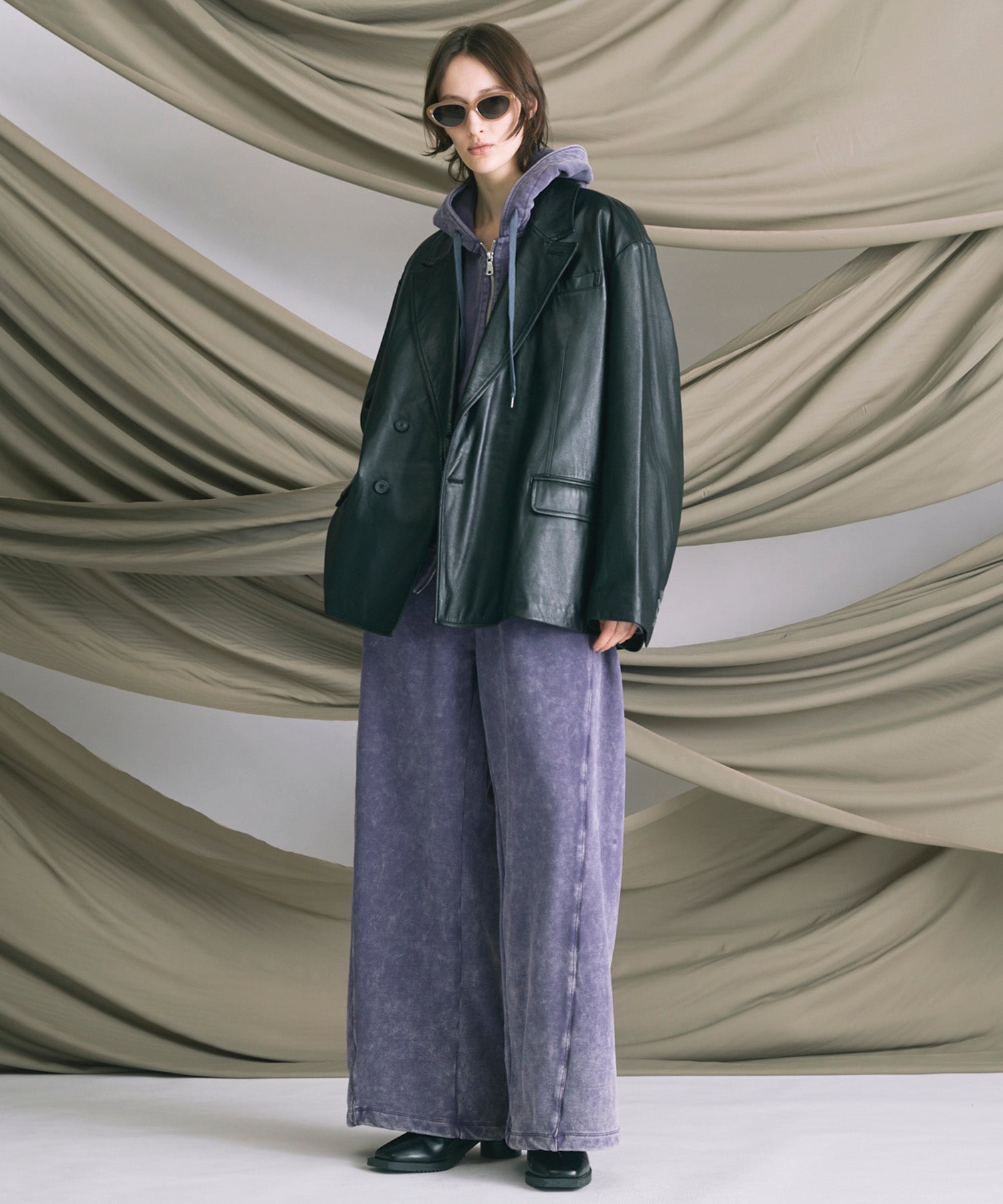 [25AW预购]细微差别图形手工缝制长袖T恤