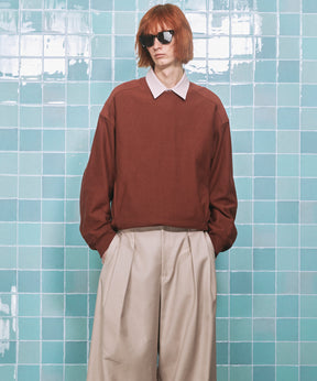 Prime-Over Crew Neck Pullover Sweatshirt