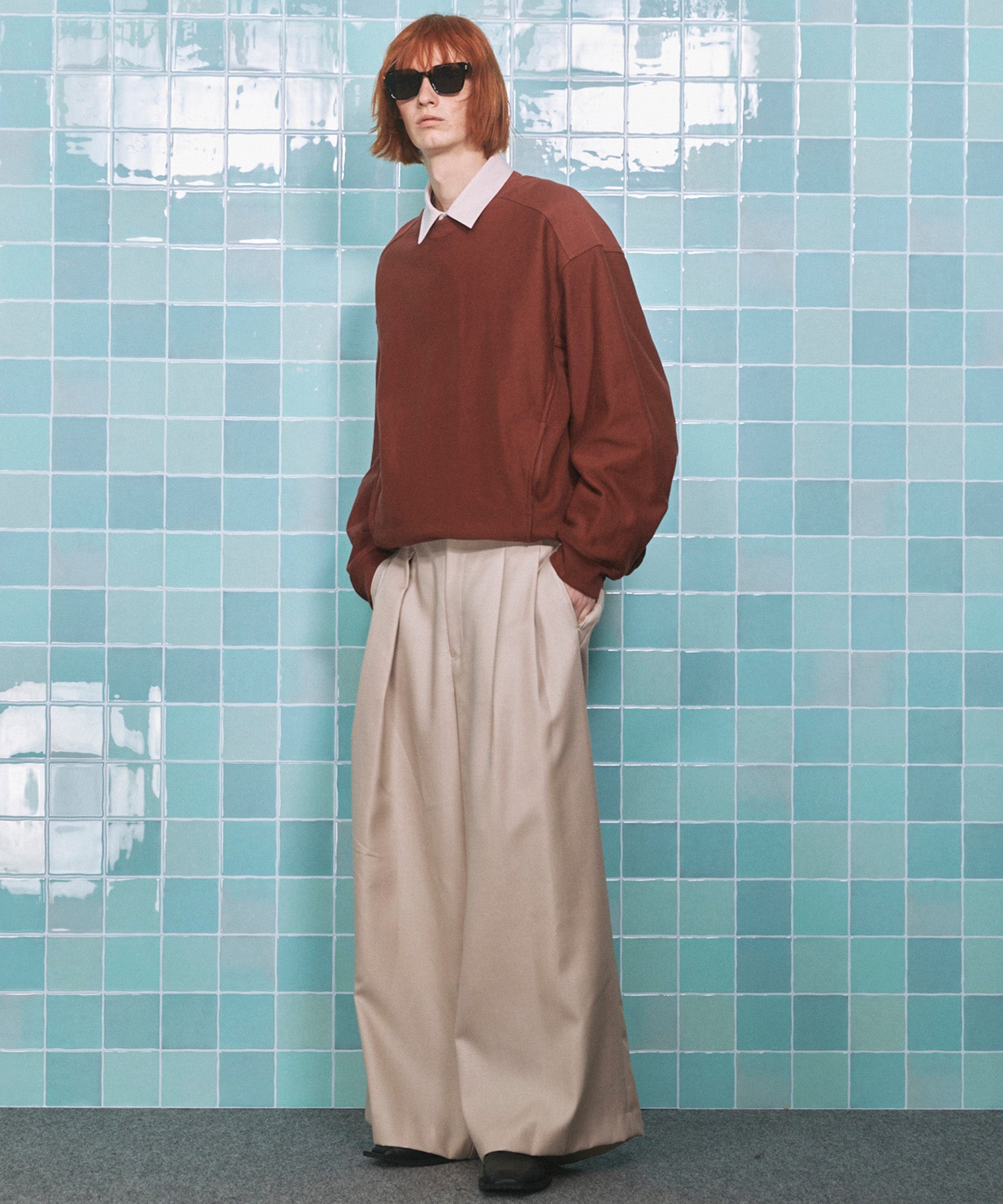 Prime-Over Crew Neck Pullover Sweatshirt