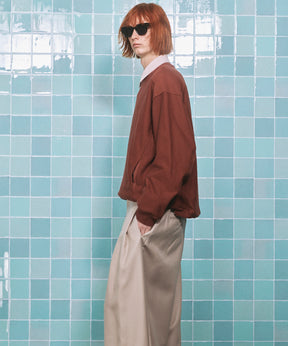 Prime-Over Crew Neck Pullover Sweatshirt