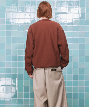 Prime-Over Crew Neck Pullover Sweatshirt