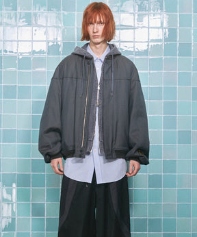 4 Colors Chambray Washable Wool Prime-Over Derby Jacket