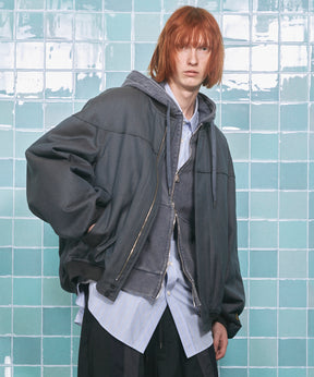 4 Colors Chambray Washable Wool Prime-Over Derby Jacket