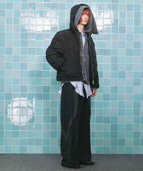 4 색 샹 브레이 세탁 가능한 양모 피크 라펠 더블 가슴 재킷