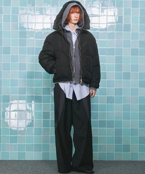 4 색 샹 브레이 세탁 가능한 양모 피크 라펠 더블 가슴 재킷