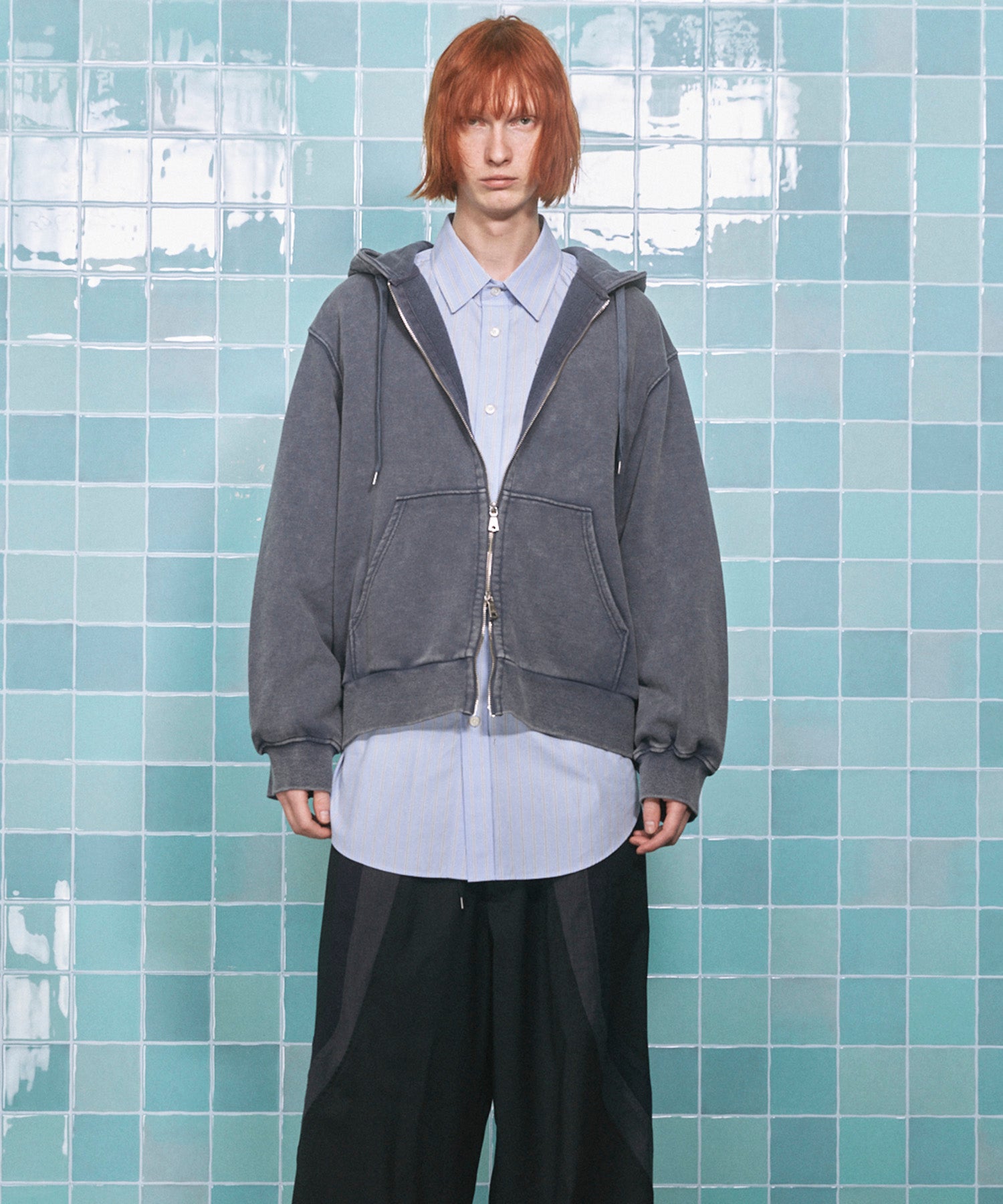 [25AW预购]细微差别图形手工缝制长袖T恤