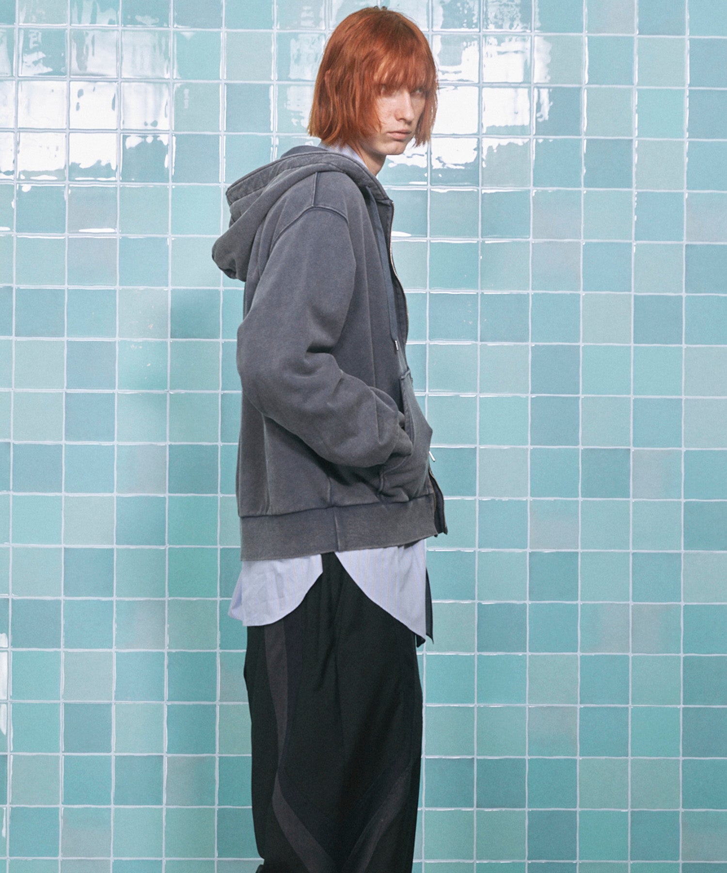 ONE-MILE WEAR】Prime-Over Fade Zip Hoodie
