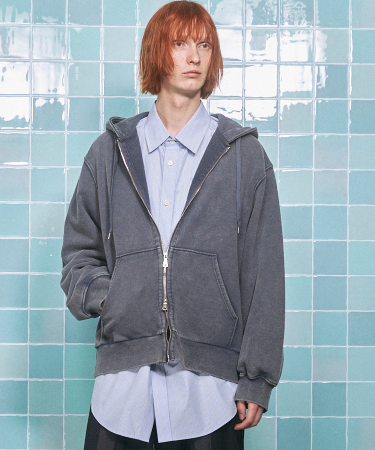 ONE-MILE WEAR】Prime-Over Fade Zip Hoodie