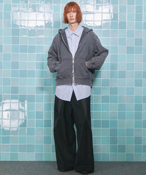 4 색 샹 브레이 세탁 가능한 양모 피크 라펠 더블 가슴 재킷