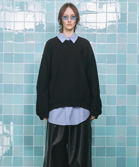 Prime-Over Crew Neck Pullover Sweatshirt