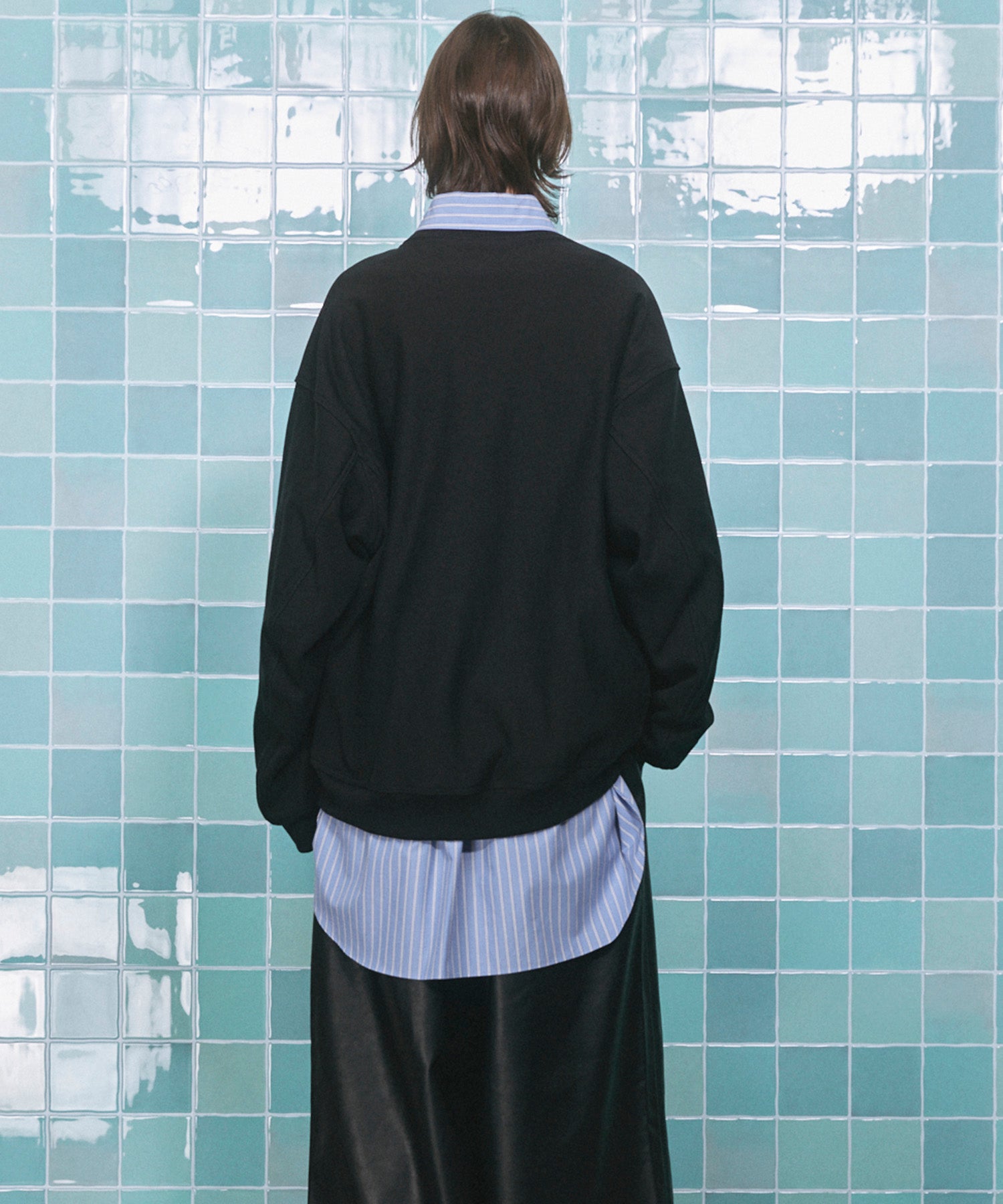 Prime-Over Crew Neck Pullover Sweatshirt