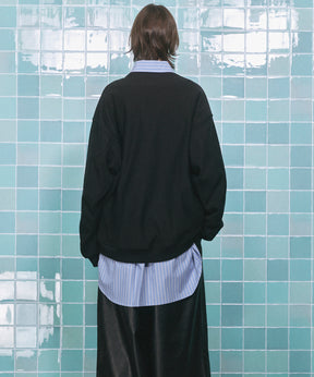 Prime-Over Crew Neck Pullover Sweatshirt