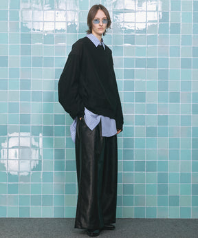 Prime-Over Crew Neck Pullover Sweatshirt