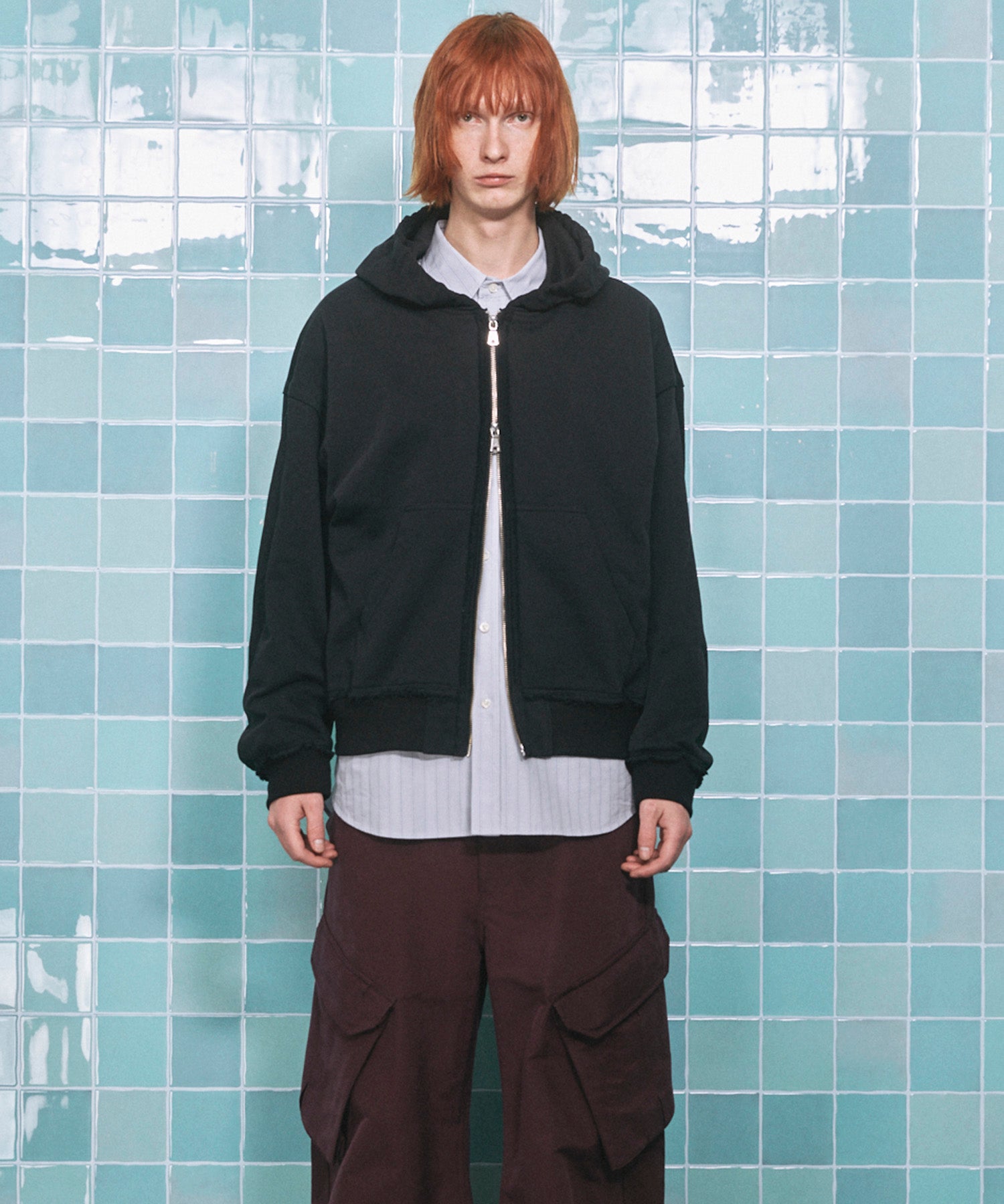 [25AW预购]细微差别图形手工缝制长袖T恤