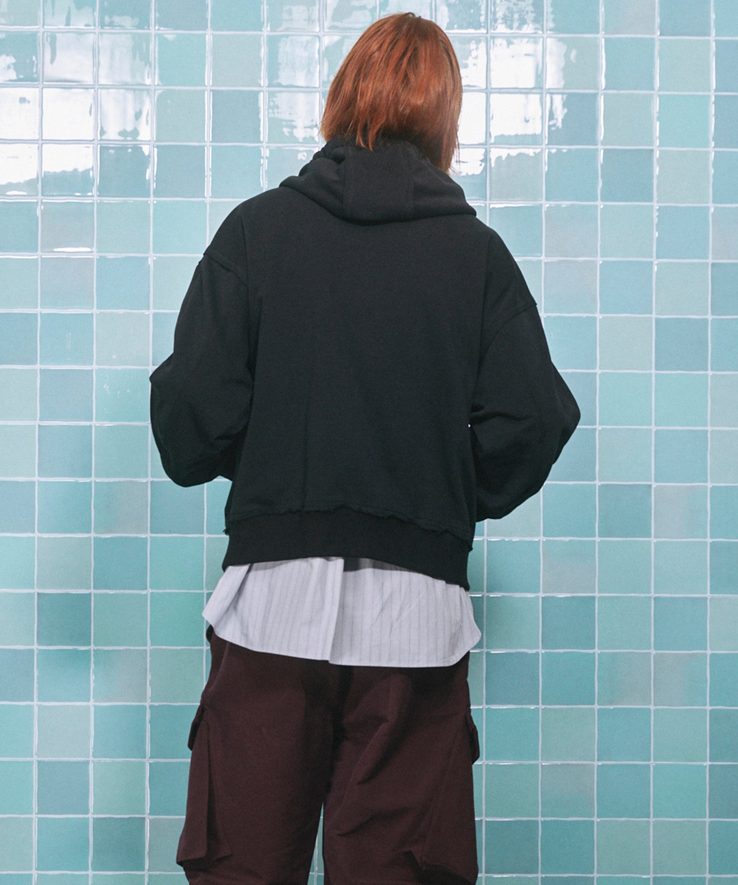 [25AW预购]细微差别图形手工缝制长袖T恤