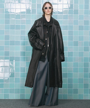 4 Colors Chambray Washable Wool Peaked Lapel Double Breasted Jacket