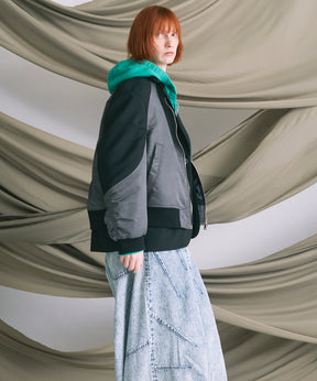 4 Colors Chambray Washable Wool Peaked Lapel Double Breasted Jacket