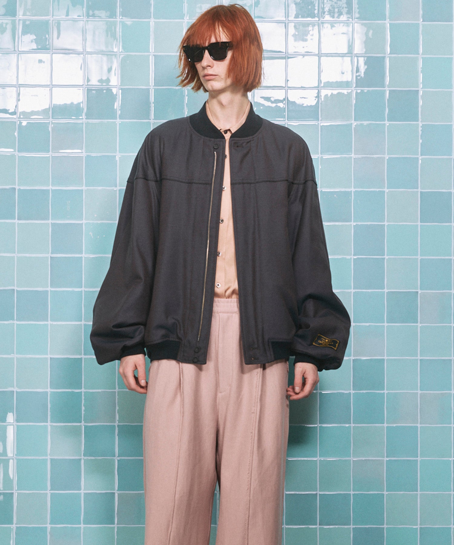 4 Colors Chambray Washable Wool Prime-Over Derby Jacket