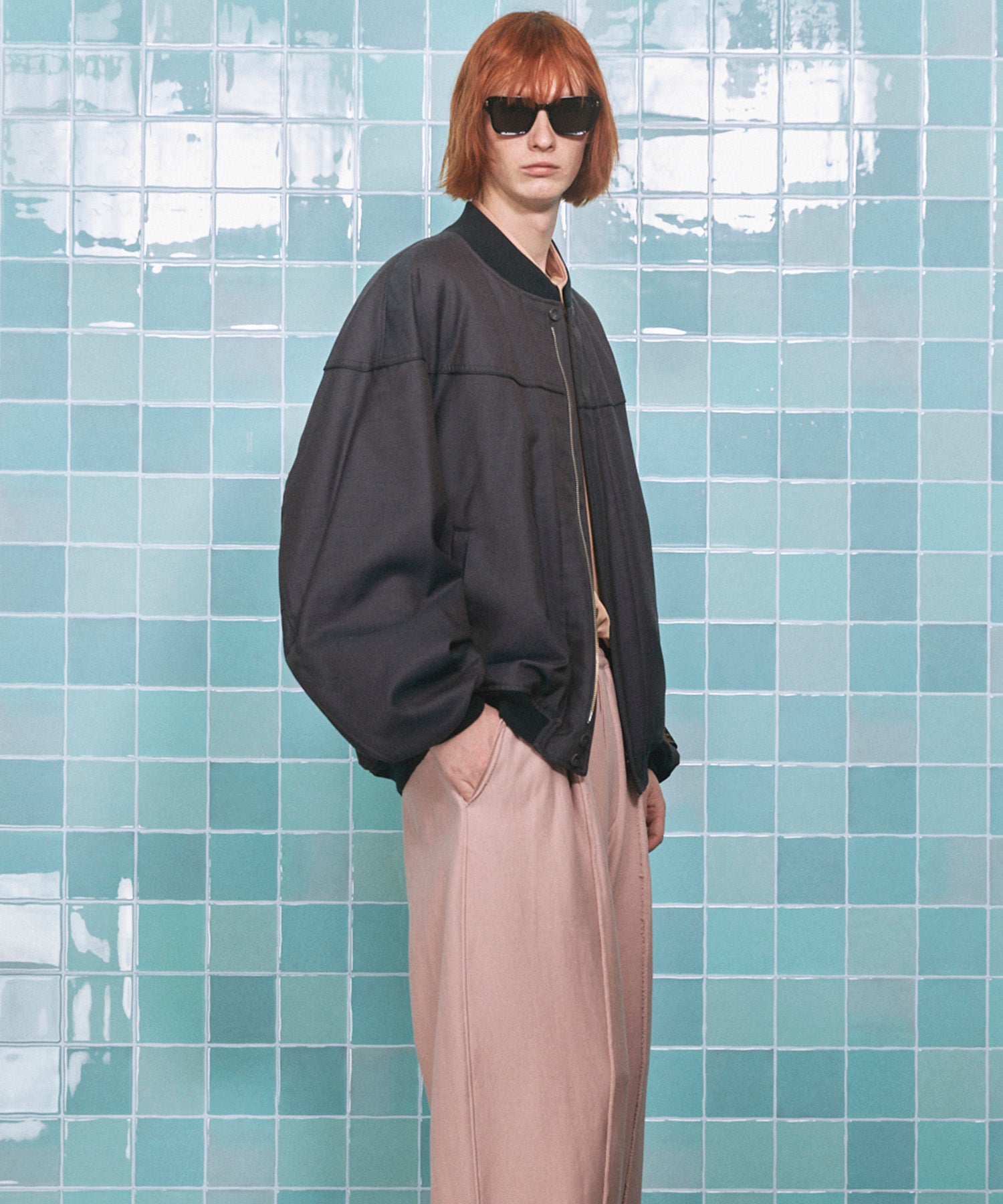 4 Colors Chambray Washable Wool Prime-Over Derby Jacket